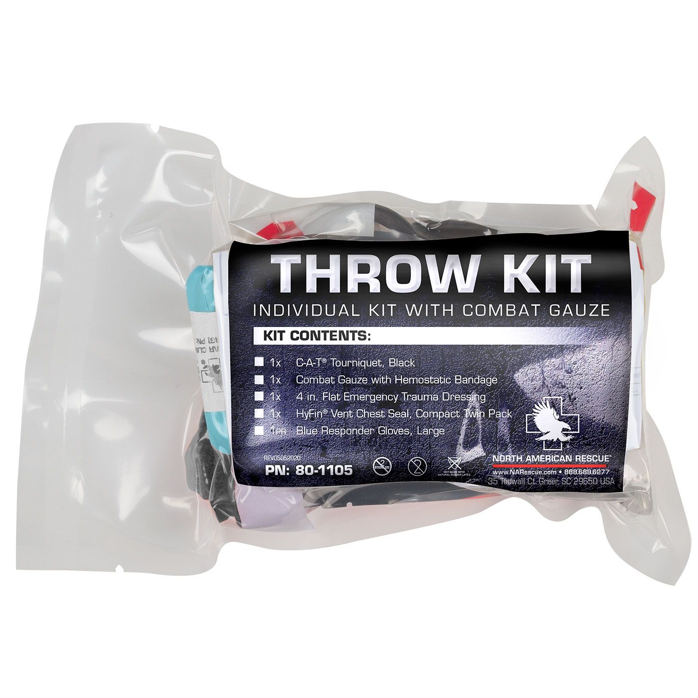 INDIVIDUAL THROW KIT - WITH COMBAT GAUZE LE