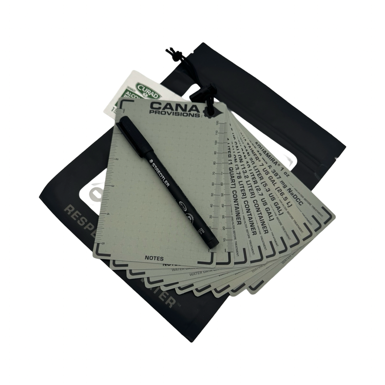 MASTER WATER DATA CARDS KIT (ALL 10 4"x6" CARDS KIT)