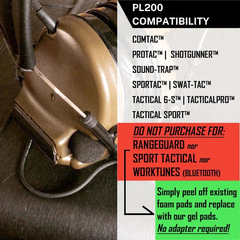 PL200 SIGHTLINES ADAPTER PLATES FOR PELTOR™ COMTAC™