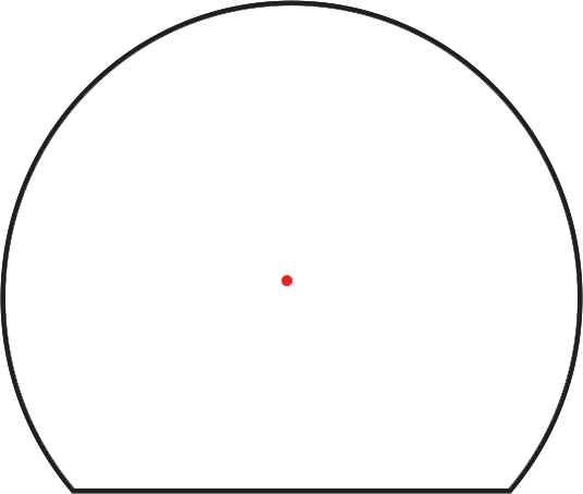 SRO® Red Dot Sight 1.0 MOA Red Dot // Adjustable LED
