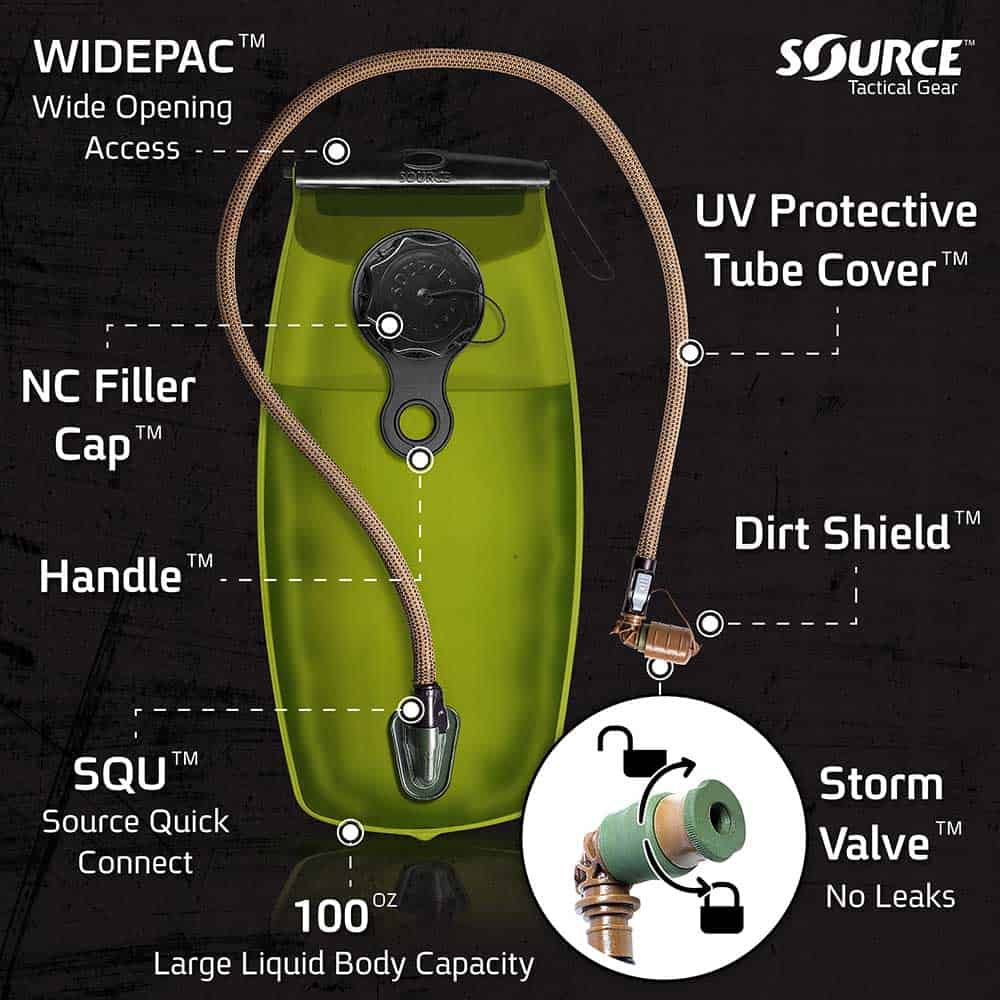 WXP HYDRATION BLADDER | MILITARY HYDRATION BLADDER | 2L (70OZ.)