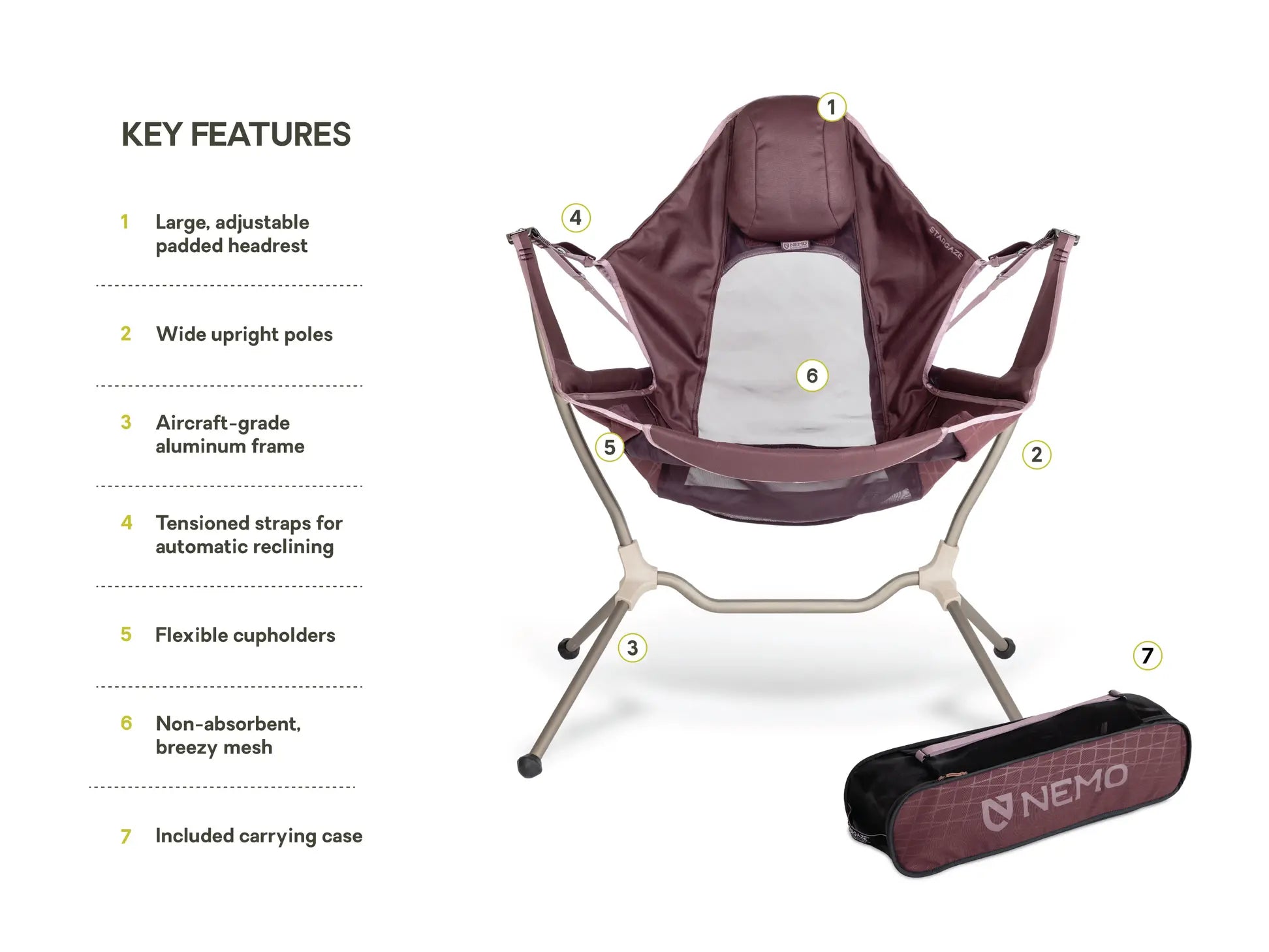 STARGAZE™ RECLINING CAMP CHAIR