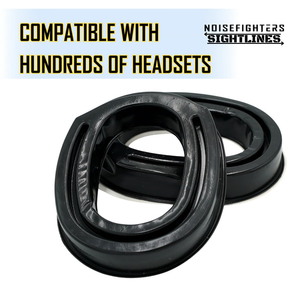 NOISEFIGHTERS | GEL EAR PADS W/ RELIEF CUT FOR GLASSES