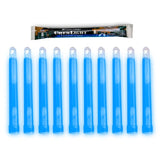 6" BLUE CHEMLIGHT 8 HR LIGHTSTICKS [PACK OF 10]