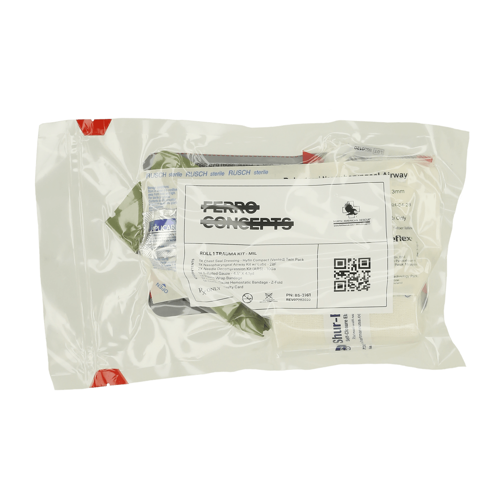 ROLL 1 TRAUMA KIT - MILITARY