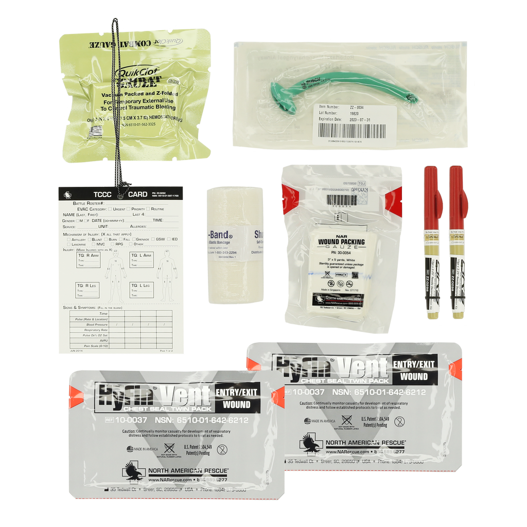 ROLL 1 TRAUMA KIT - MILITARY