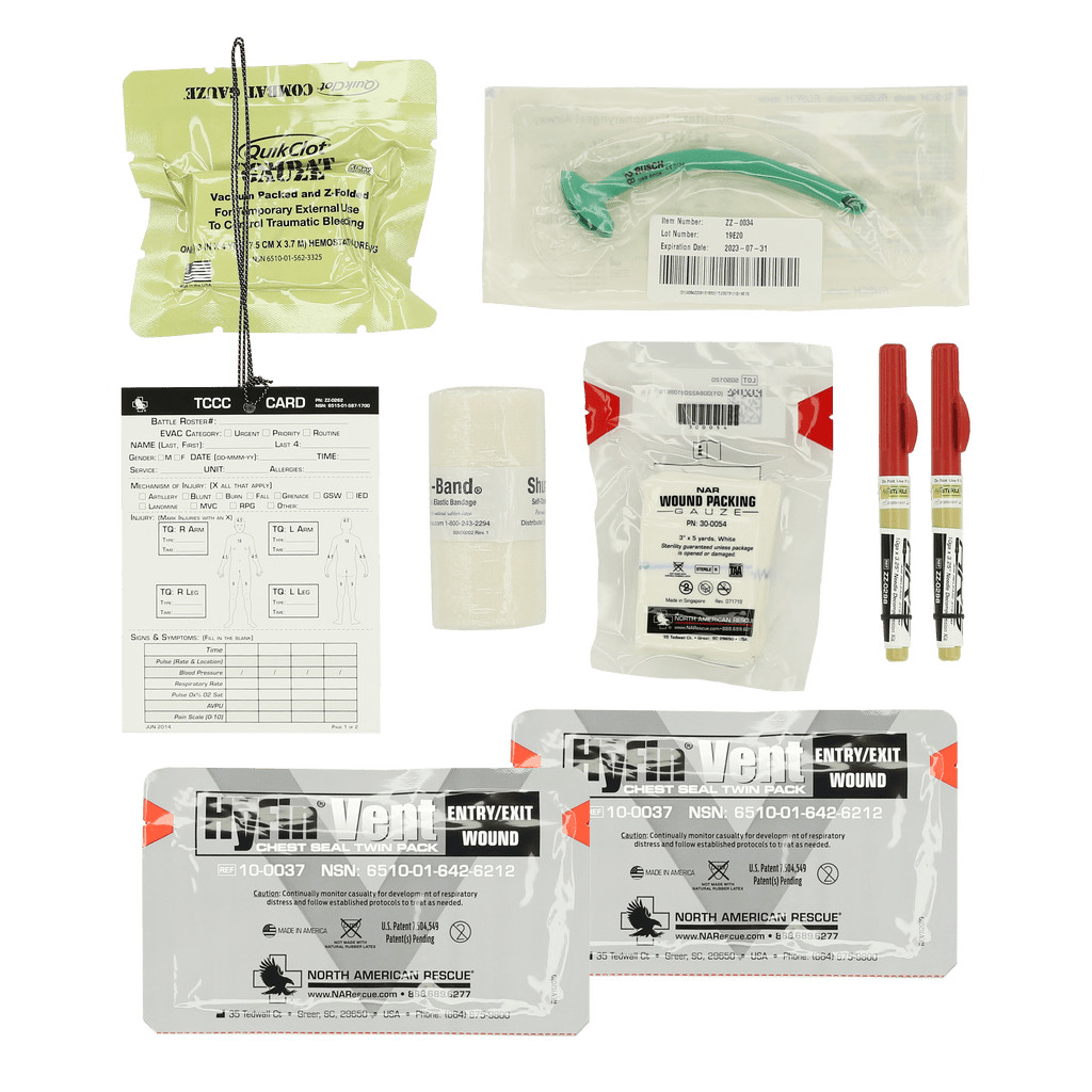 ROLL 1 TRAUMA KIT - MILITARY