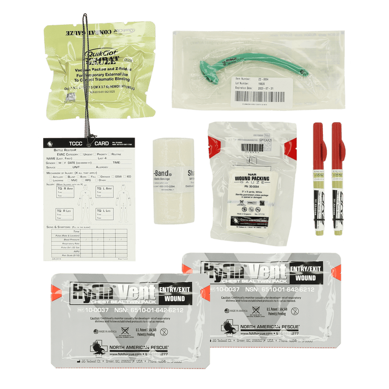ROLL 1 TRAUMA KIT - MILITARY