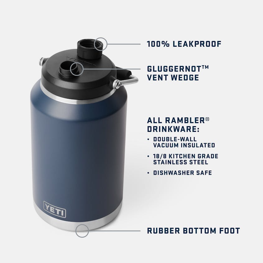 RAMBLER® 1 GALLON JUG 2.0 STAINLESS STEEL