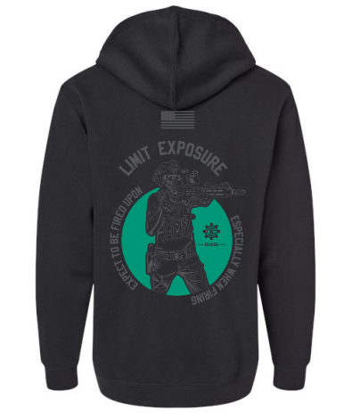 LIMIT EXPOSURE TEAL MOON HOODY