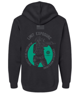 LIMIT EXPOSURE TEAL MOON HOODY