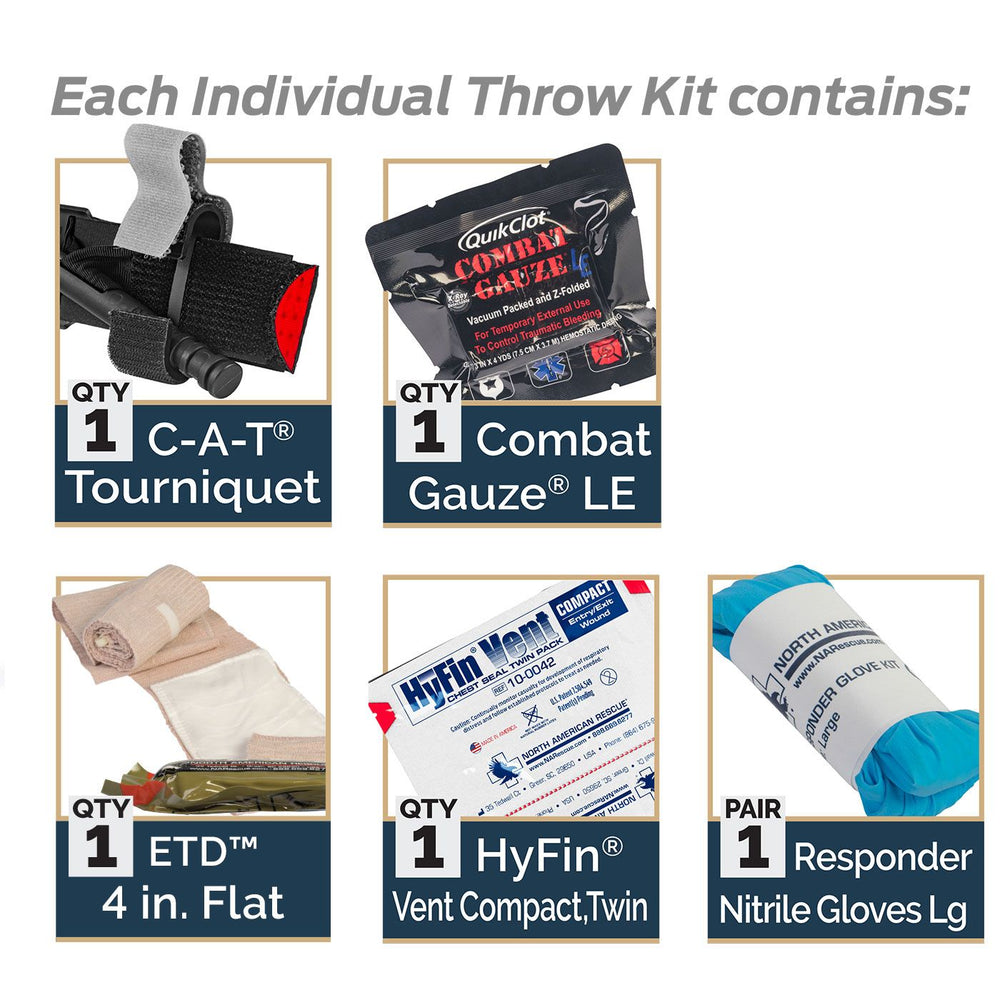 INDIVIDUAL THROW KIT - WITH COMBAT GAUZE LE