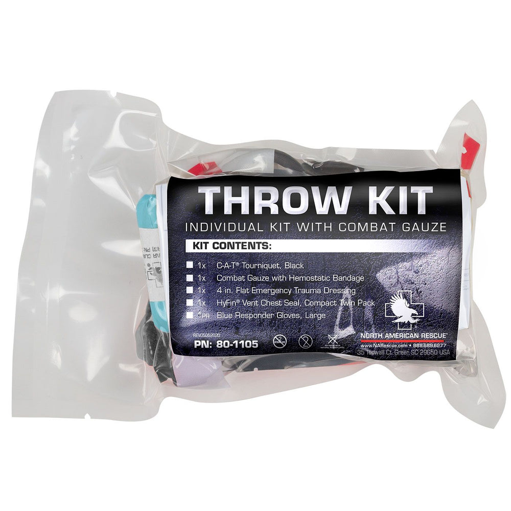 INDIVIDUAL THROW KIT - WITH COMBAT GAUZE LE