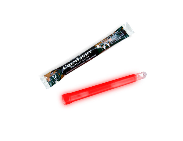 6" RED CHEMLIGHT 12 HR LIGHTSTICKS [PACK OF 10]