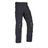 A pair of Crye G3 Combat Pants in Navy pattern, designed for military and outdoor use with multiple pockets and reinforced areas.