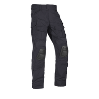 A pair of Crye G3 Combat Pants in Navy pattern, designed for military and outdoor use with multiple pockets and reinforced areas.