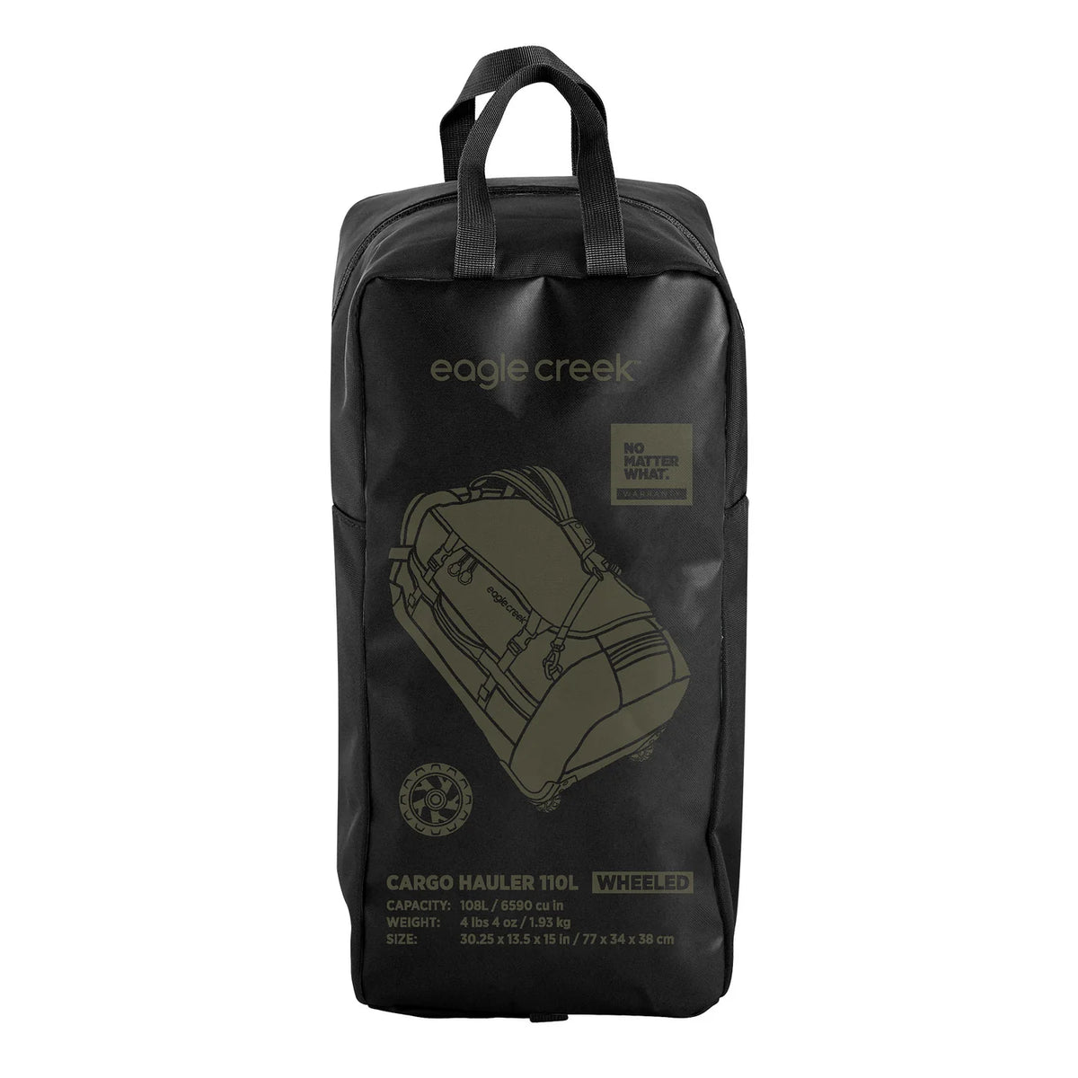 CARGO HAULER WHEELED DUFFEL 110L [JET BLACK]