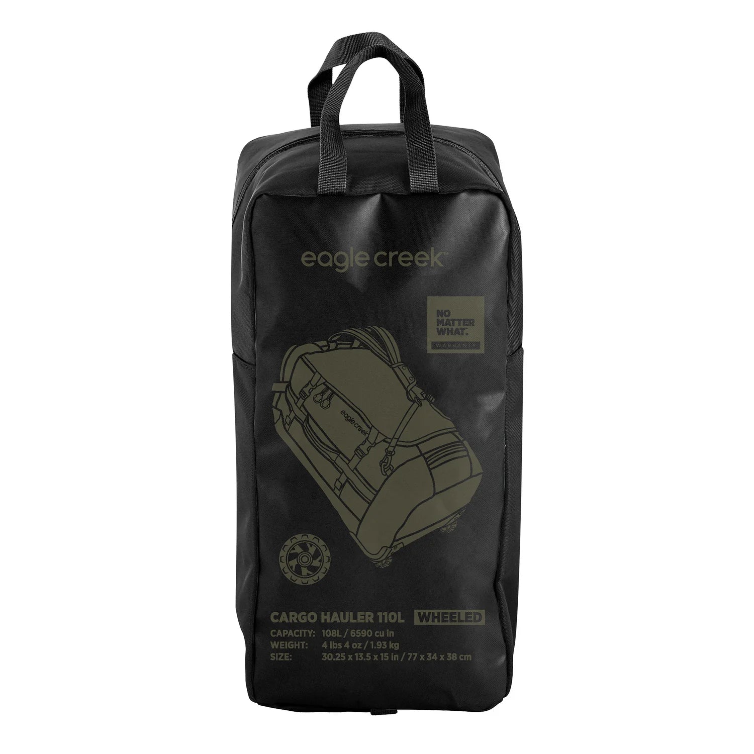CARGO HAULER WHEELED DUFFEL 110L [JET BLACK]
