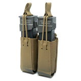 DOUBLE PISTOL MAGAZINE POUCH - BUNGEE RETENTION