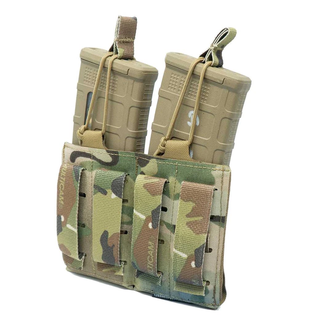 DOUBLE RIFLE MAGAZINE POUCH - BUNGEE RETENTION