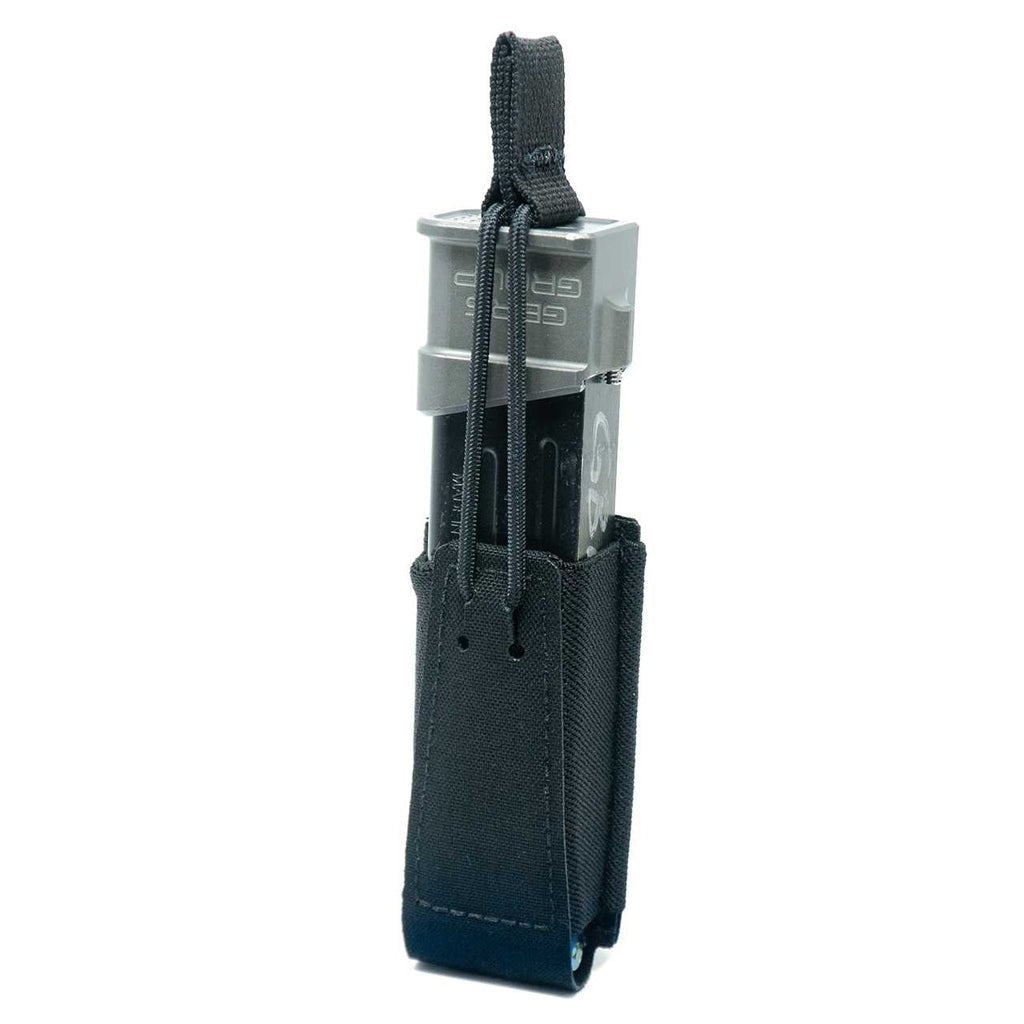 SINGLE PISTOL MAGAZINE POUCH - BUNGEE RETENTION
