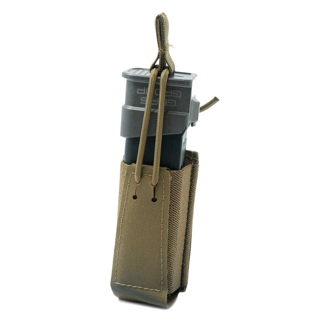 SINGLE PISTOL MAGAZINE POUCH - BUNGEE RETENTION