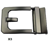 X3 GUNMETAL BUCKLE - TACTICAL NYLON GUN BELT 1.5"