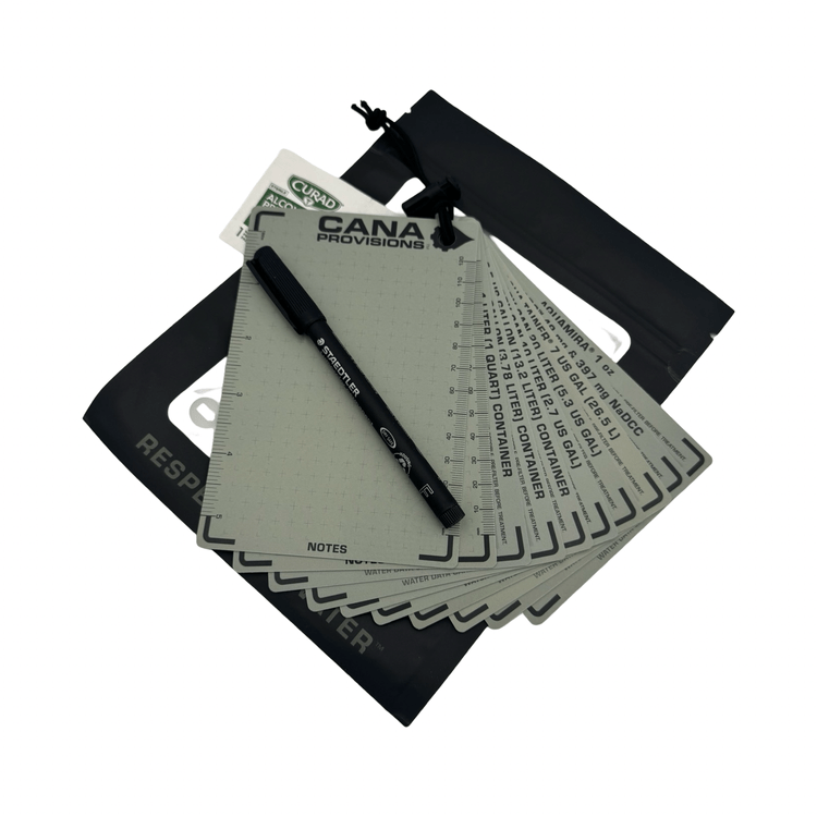 MASTER WATER DATA CARDS KIT (ALL 10 4"x6" CARDS KIT)