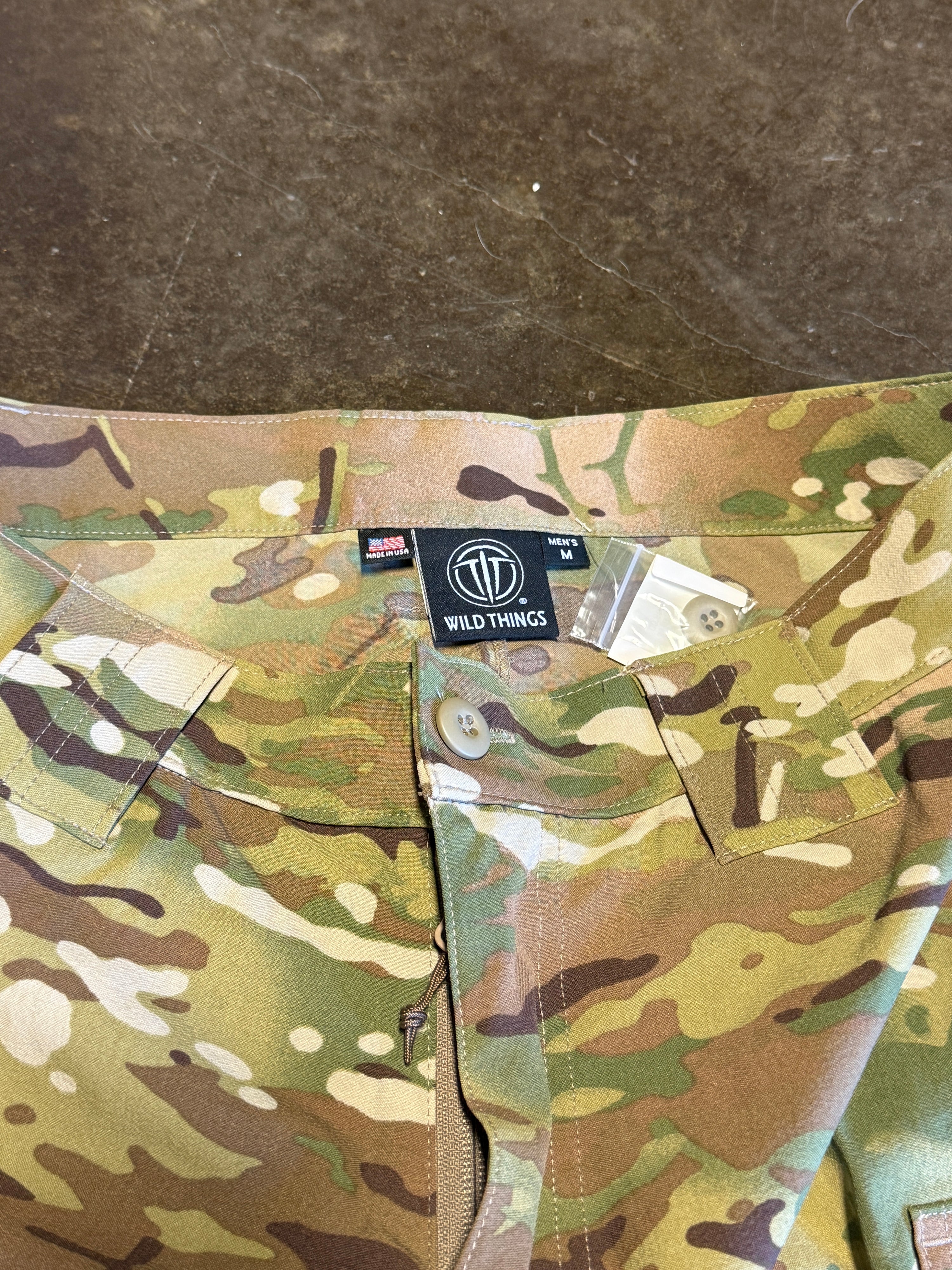 WILD THINGS - SOFT SHELL PANTS - LIGHTWEIGHT - SO 1.0, MULTICAM, SIZE: MED REGULAR