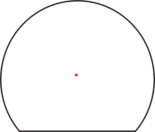 SRO® Red Dot Sight 1.0 MOA Red Dot // Adjustable LED