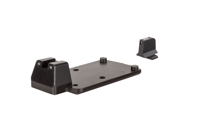 TRIJICON RMR MOUNT W/ INTEGRATED BRIGHT & TOUGH NIGHT SIGHTS - SIG SAUER M17/M18 - MILITARY