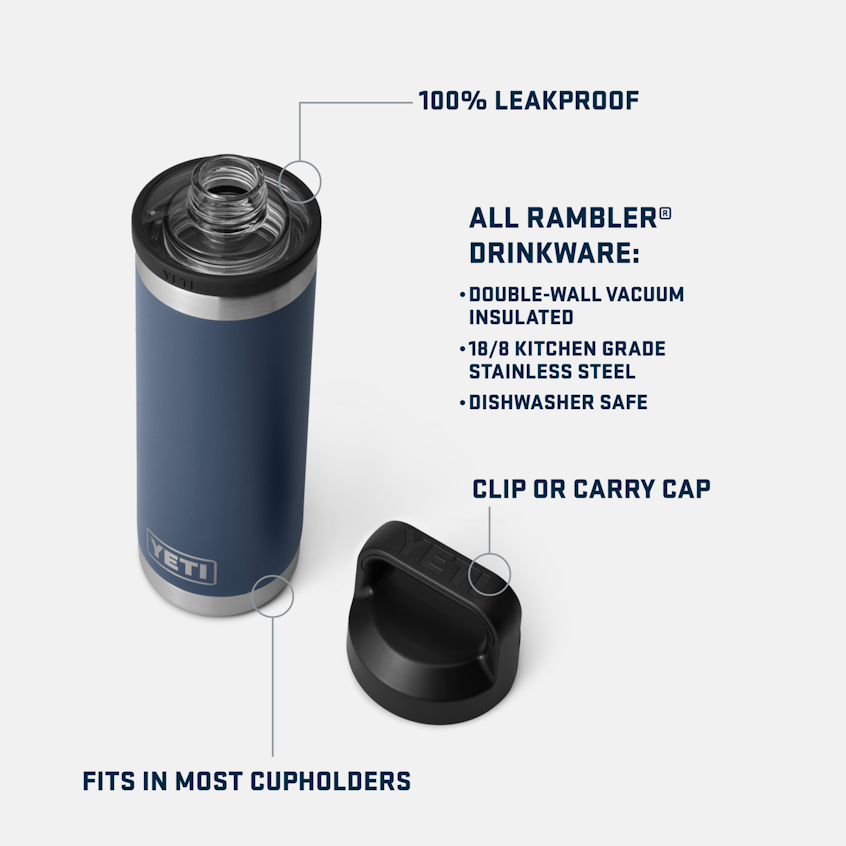 RAMBLER® 18 OZ WATER BOTTLE W/ CHUG CAP