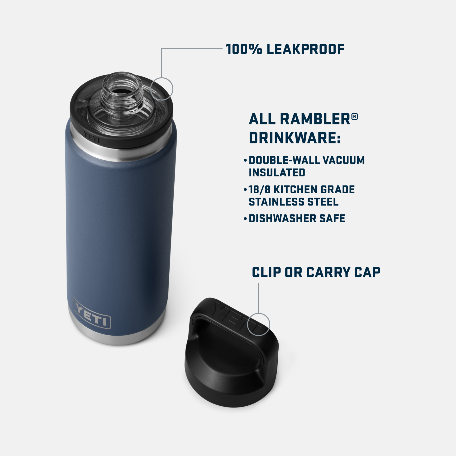 RAMBLER® 26 OZ WATER BOTTLE W/ CHUG CAP