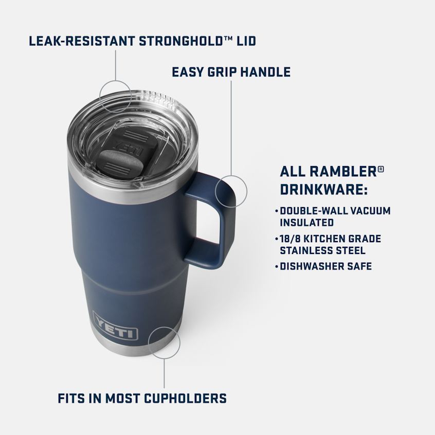 RAMBLER® 20 OZ TRAVEL MUG W/ STRONGHOLD LID