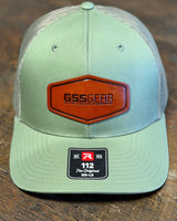 GSS GEAR - GSS Leather Patch Hat - Green - GSS Gear FWB