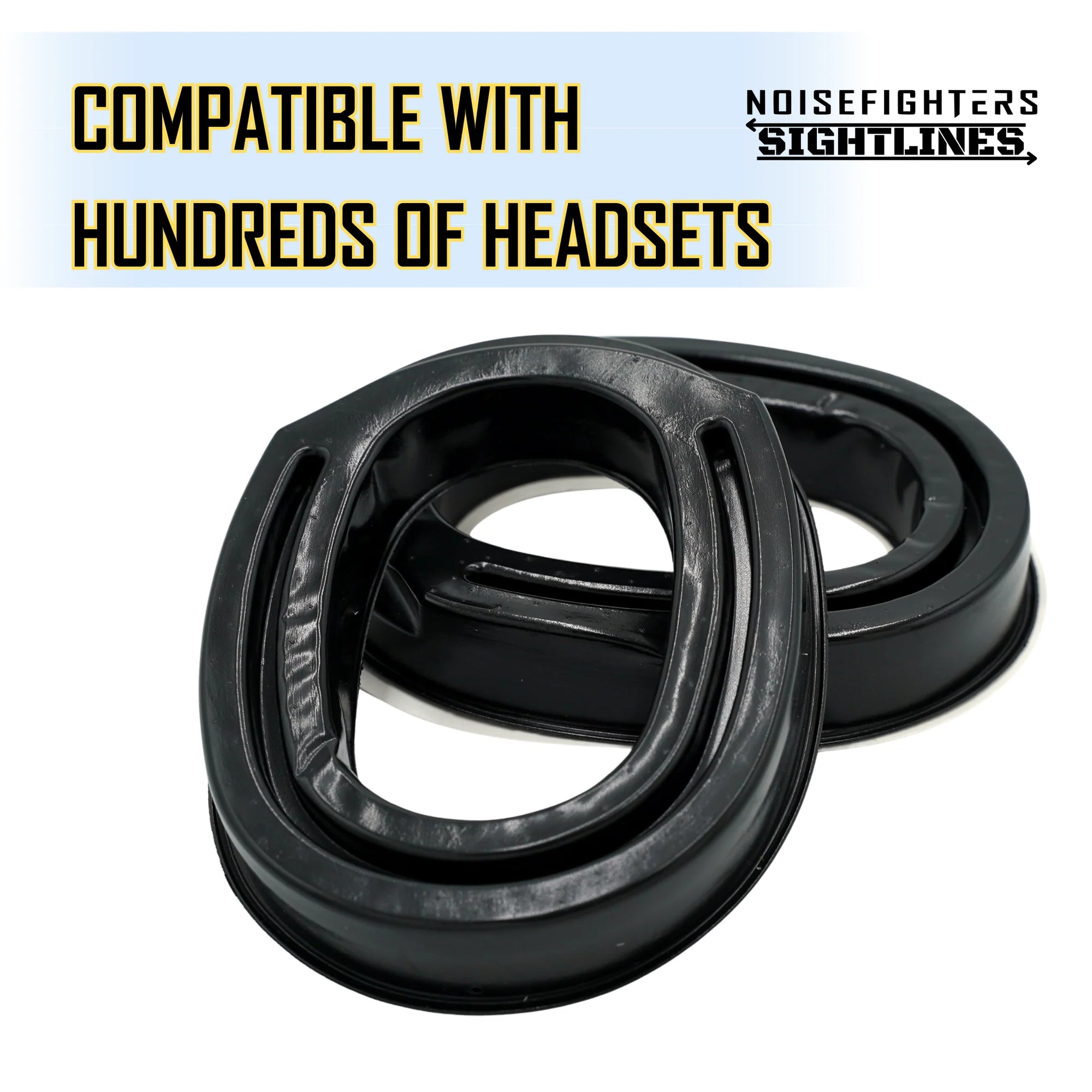 NOISEFIGHTERS | GEL EAR PADS W/ RELIEF CUT FOR GLASSES