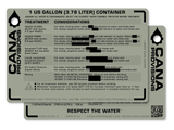 SINGLE WATER DATA CARD (4"x6")