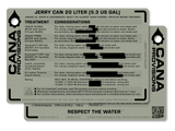 SINGLE WATER DATA CARD (4"x6")