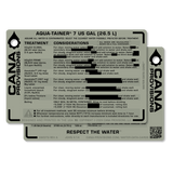 SINGLE WATER DATA CARD (4"x6")